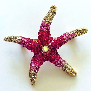 Ladies Starfish Brooch